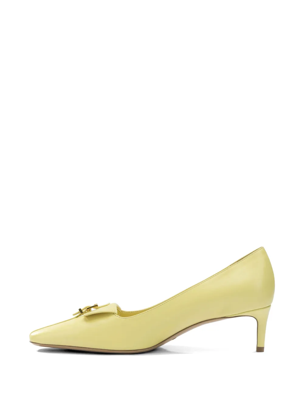 KHAITE Celia Pocke pumps met gesp Geel