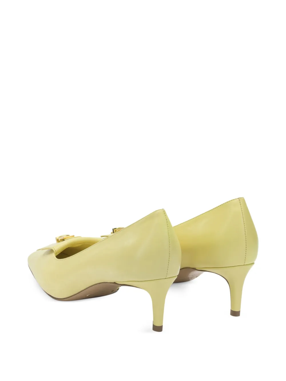 KHAITE Celia Pocke pumps met gesp Geel