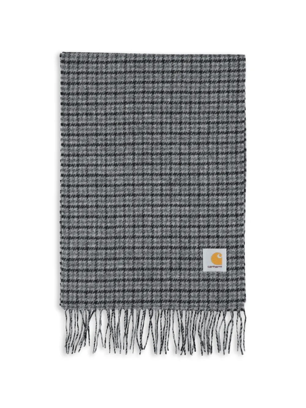 Carhartt WIP checked fringed scarf - Grigio