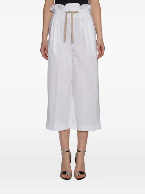 DONDUP ruffled drawstring trousers