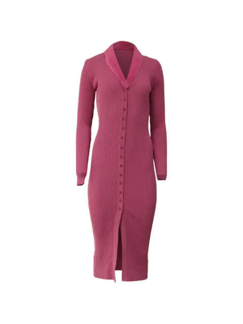 STAUD Celina ribbed button dress