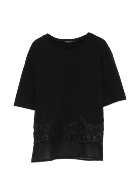 Margittes lace-trim T-shirt