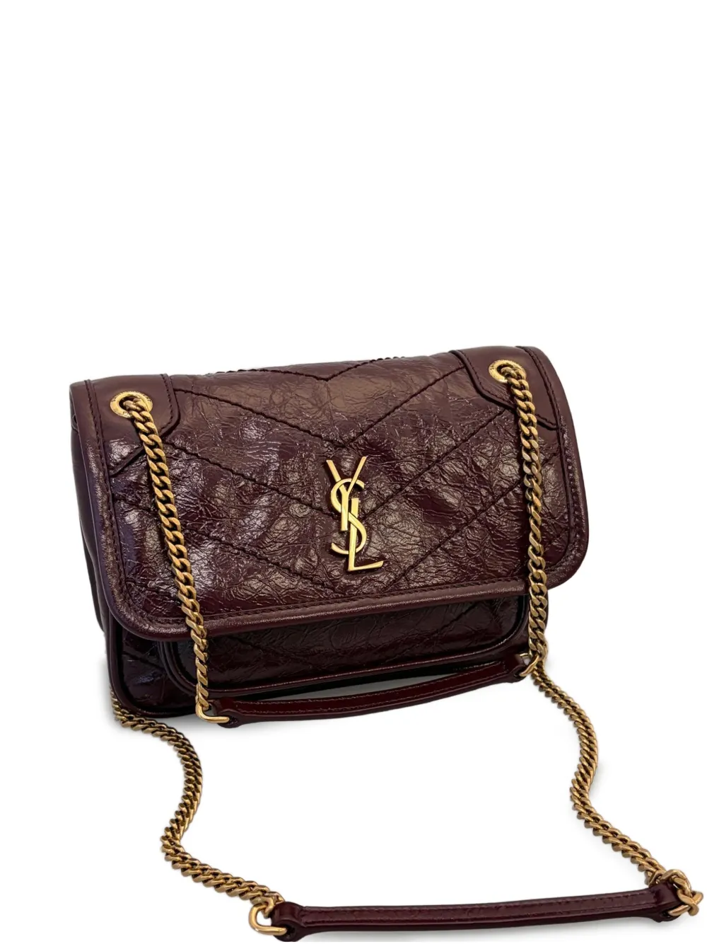 Saint Laurent Mini Niki Schultertasche - Rot