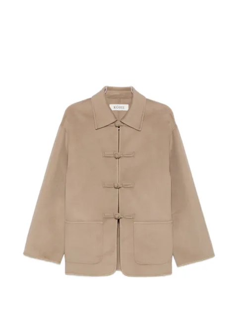 Róhe mandarin-fastening jacket