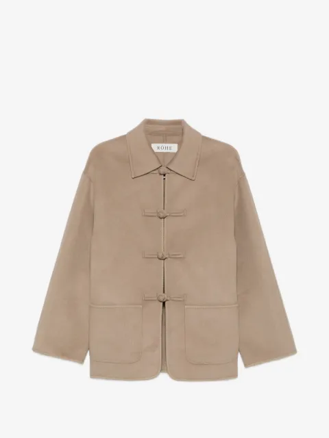 Róhe mandarin-fastening jacket