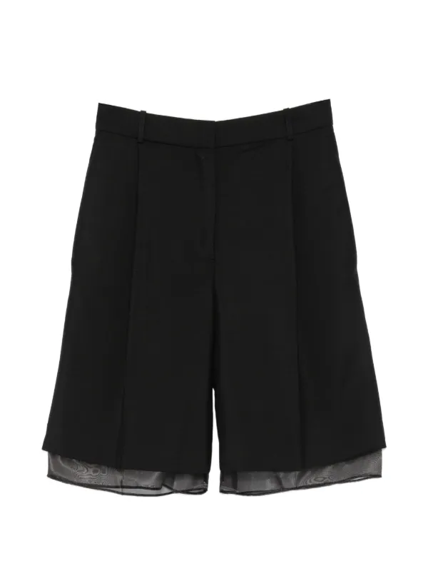 Róhe Organza Lined Shorts in Black