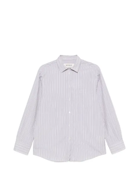 Róhe camisa de algodón con rayas estampadas