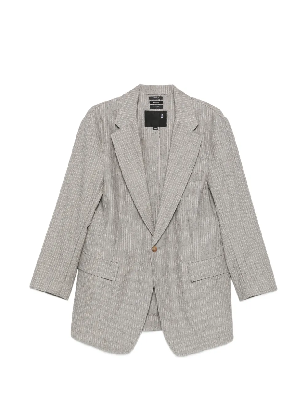 R13 pinstripe-pattern blazer