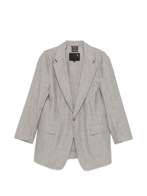 R13 pinstripe-pattern blazer