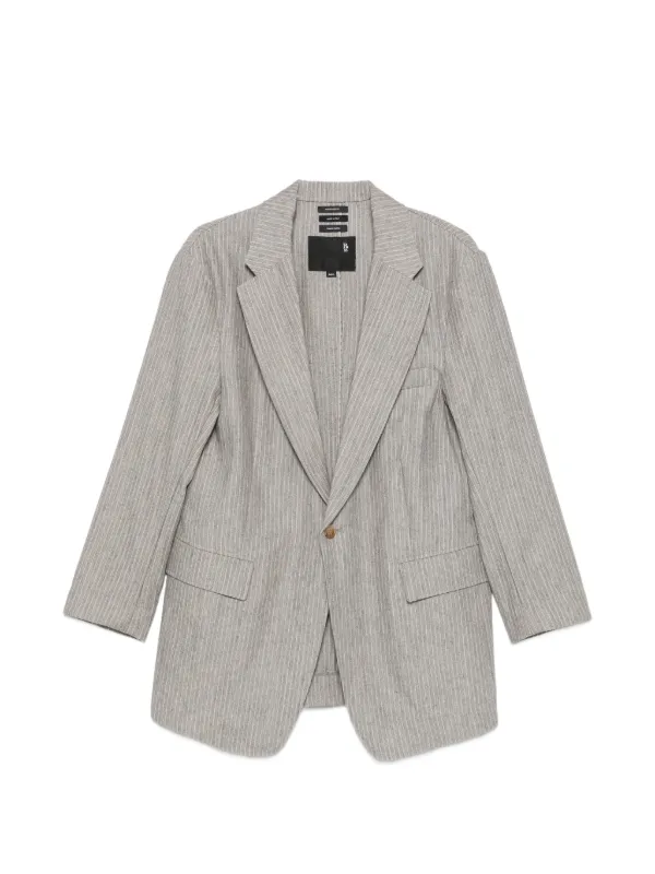R13 Pinstripe-pattern Blazer in Grey
