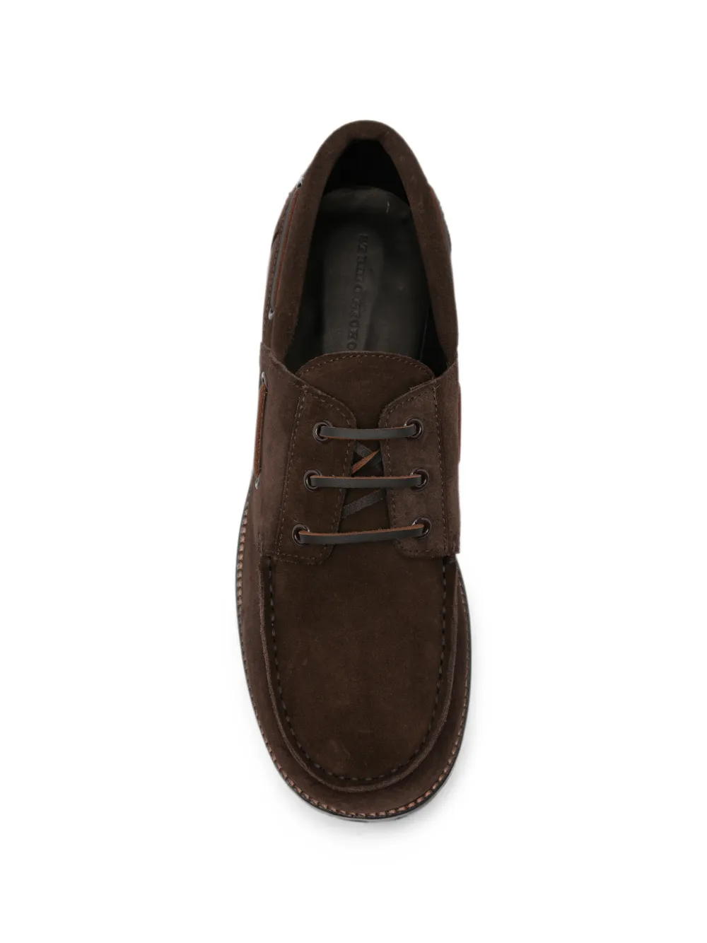 Studio Nicholson suede lace-up boat shoes Bruin