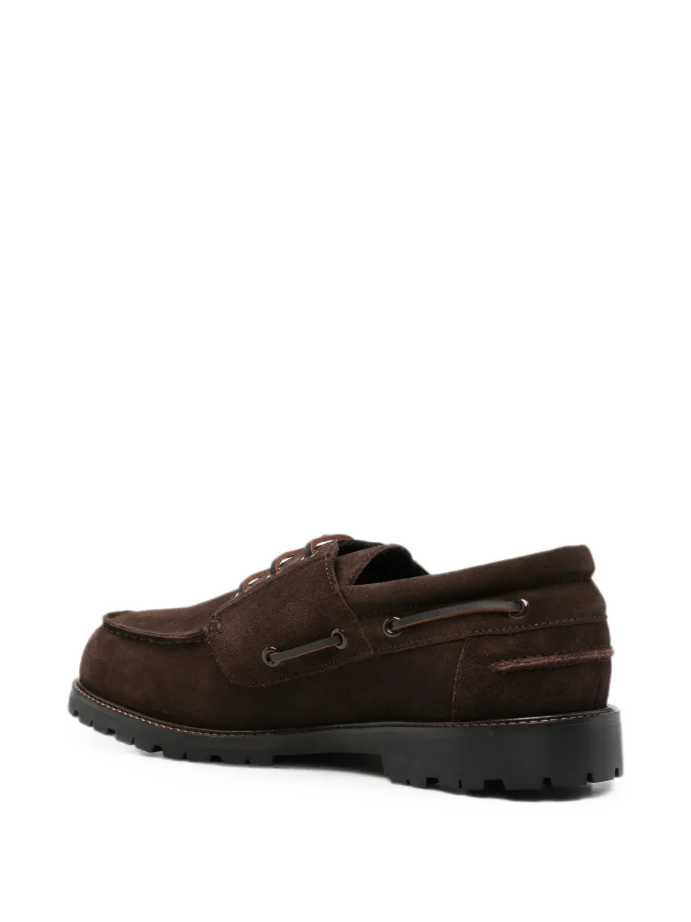 Studio Nicholson suede lace-up boat shoes Bruin