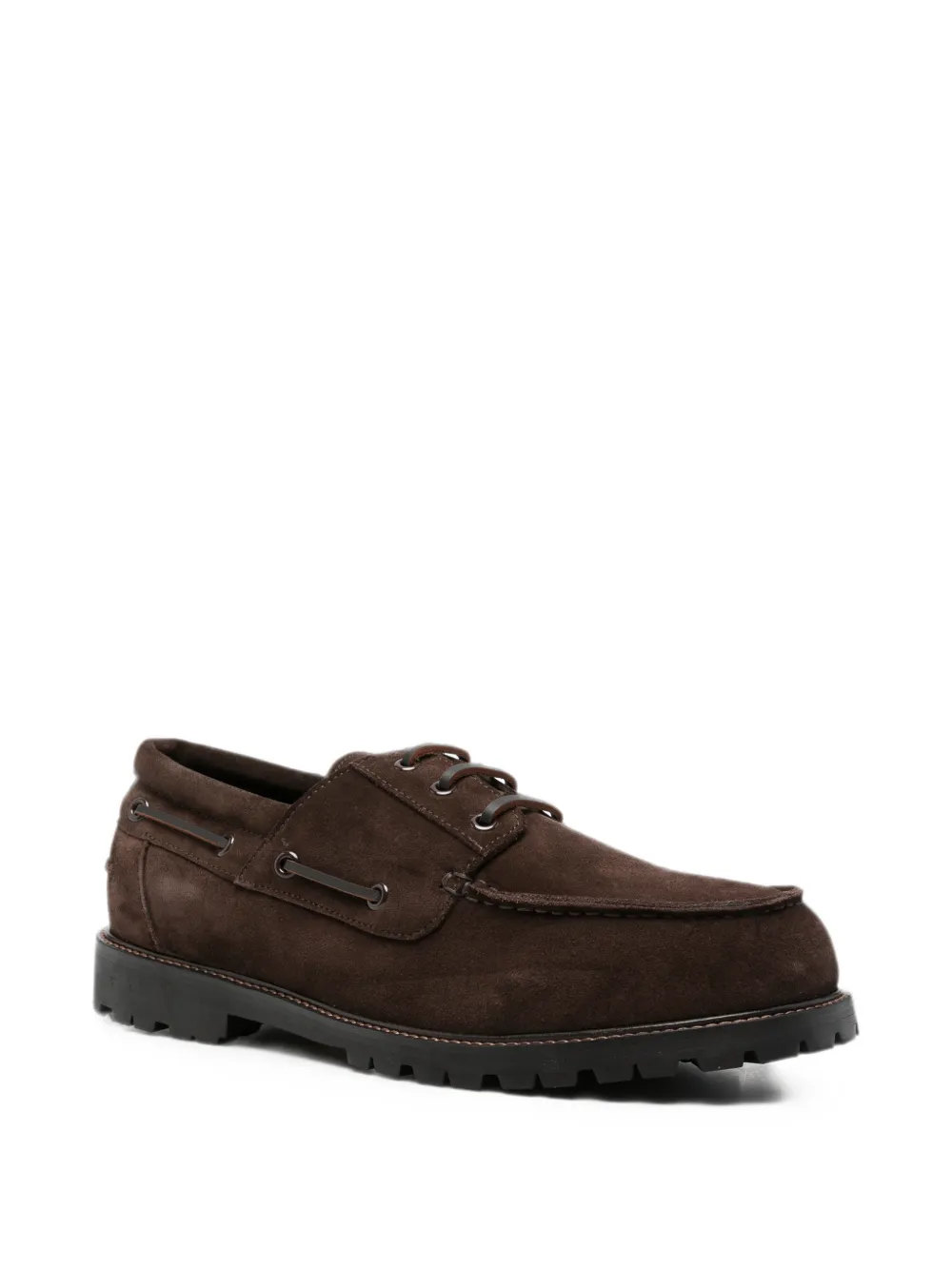 Studio Nicholson suede lace-up boat shoes Bruin
