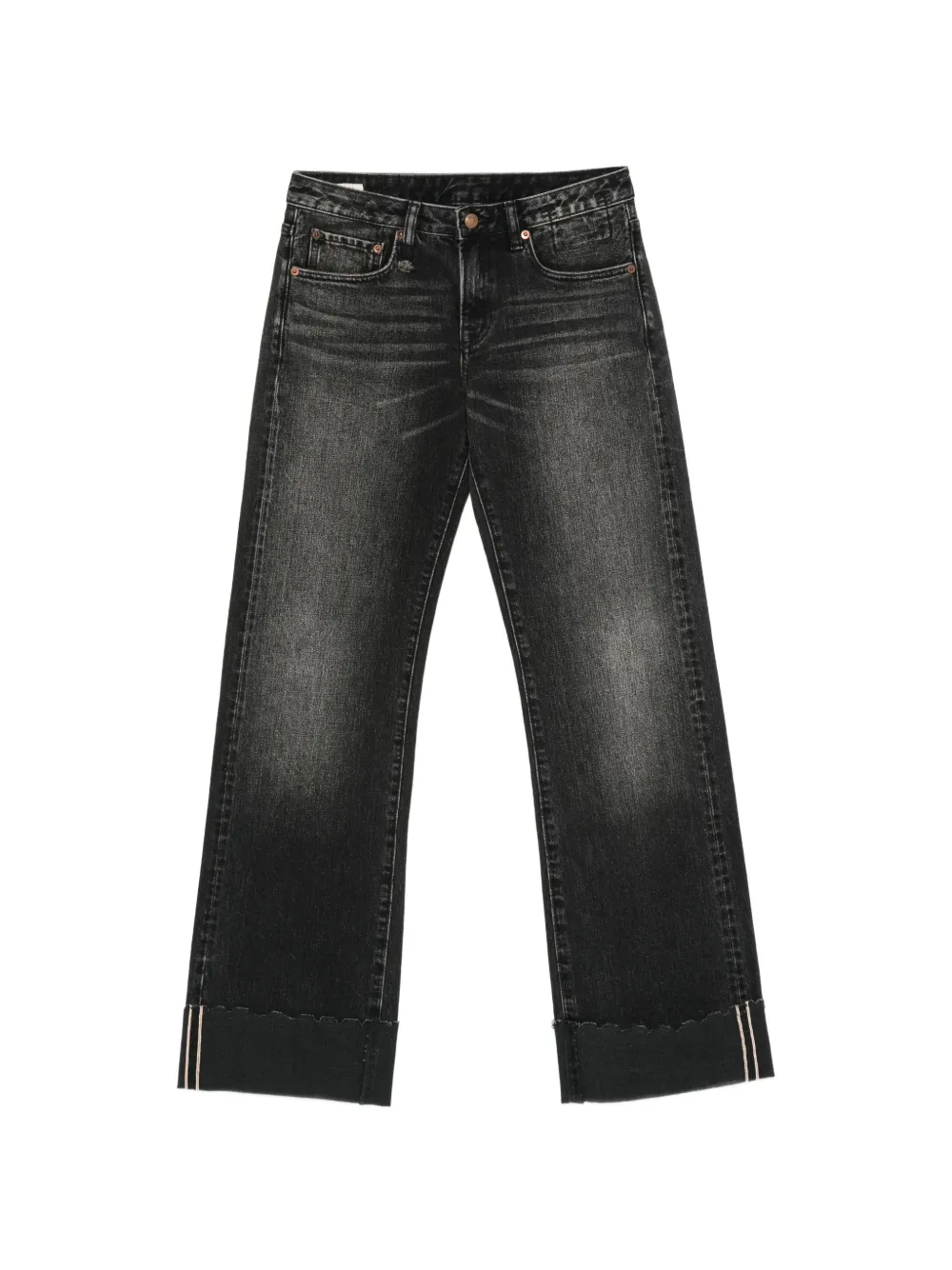 R13 Effie cuffed jeans - Schwarz
