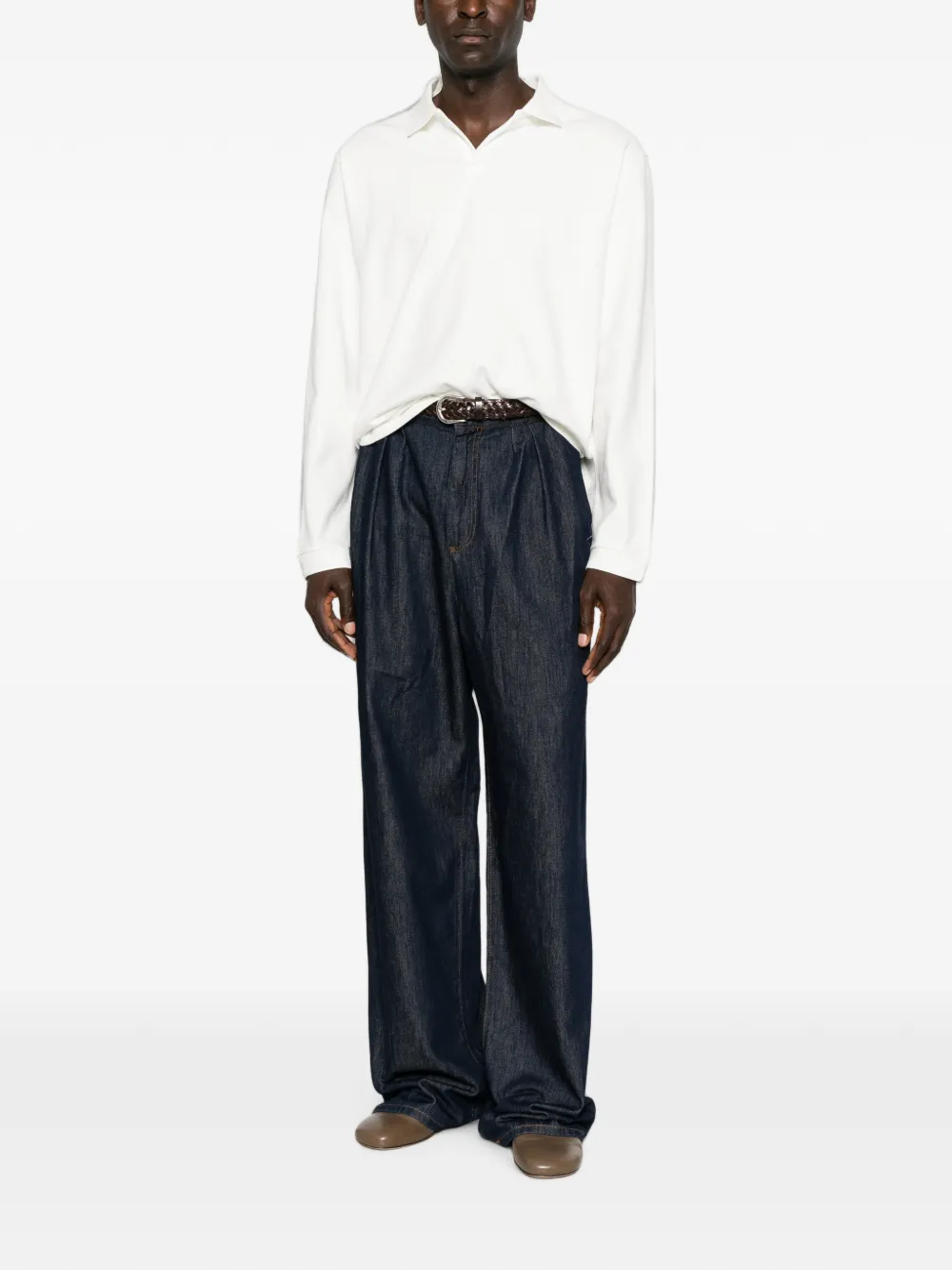 Studio Nicholson Sudds jersey met lange mouwen Wit