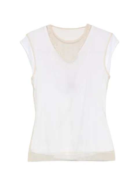 Simone Rocha lace-trim T-shirt