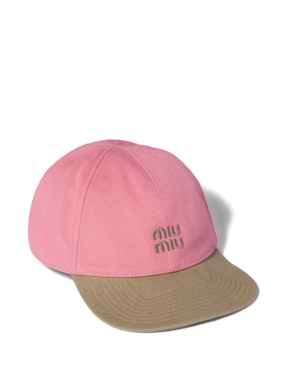 Miu Miu drill baseball cap - Rosa