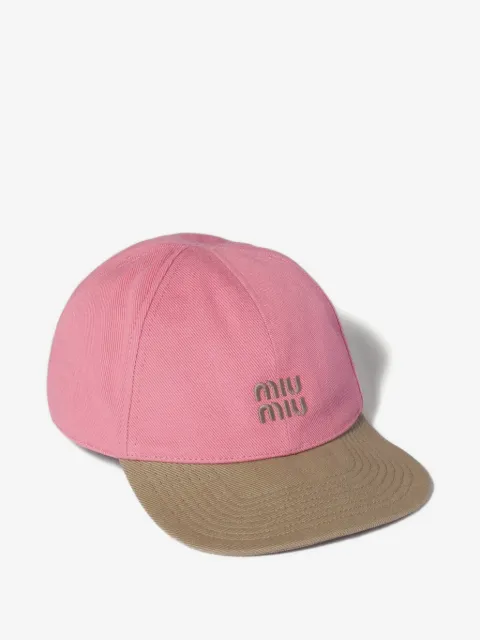 Miu Miu Drill baseball cap