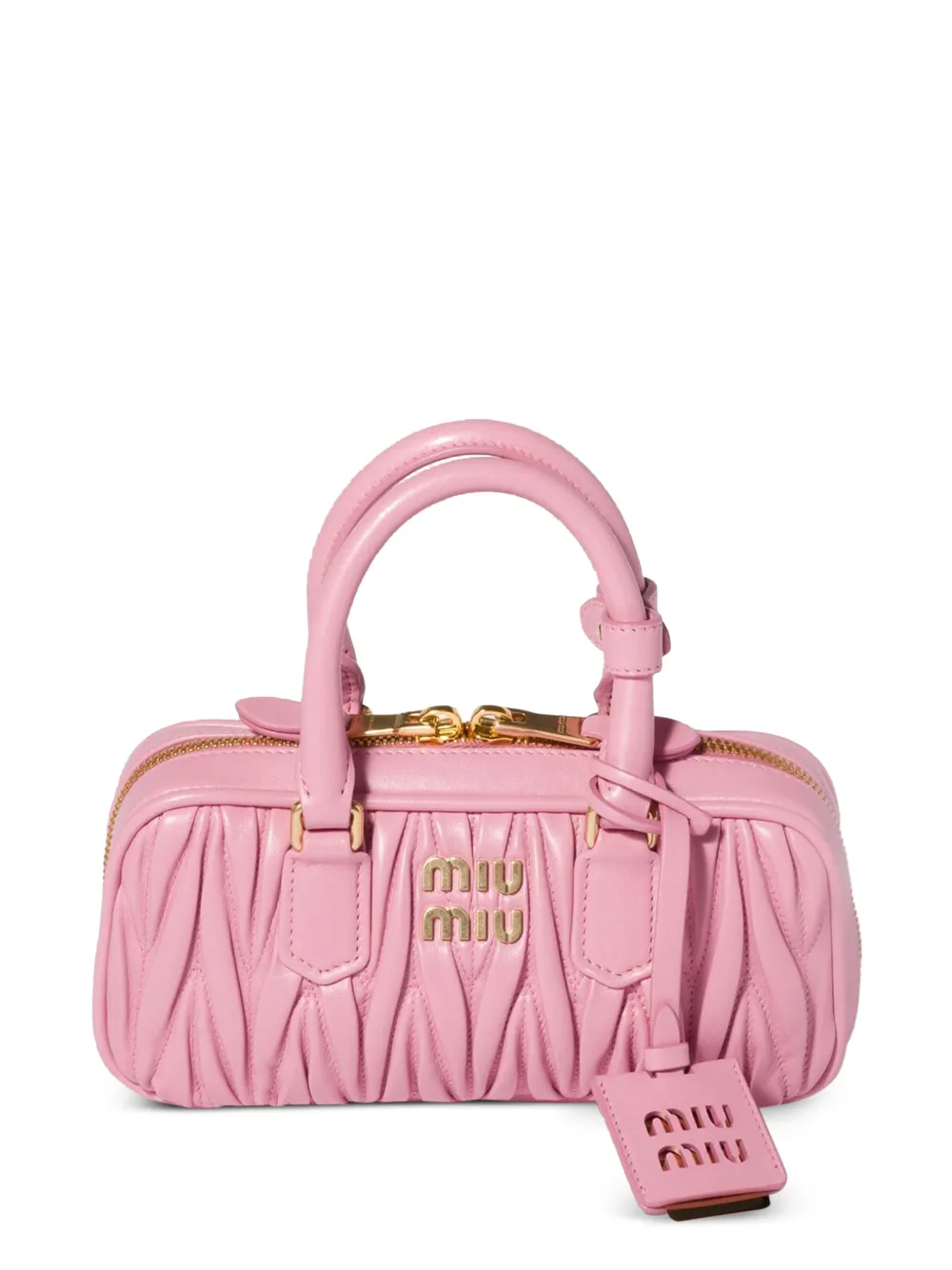 Miu Miu Arcadie matelassé nappa leather mini-bag - Pink