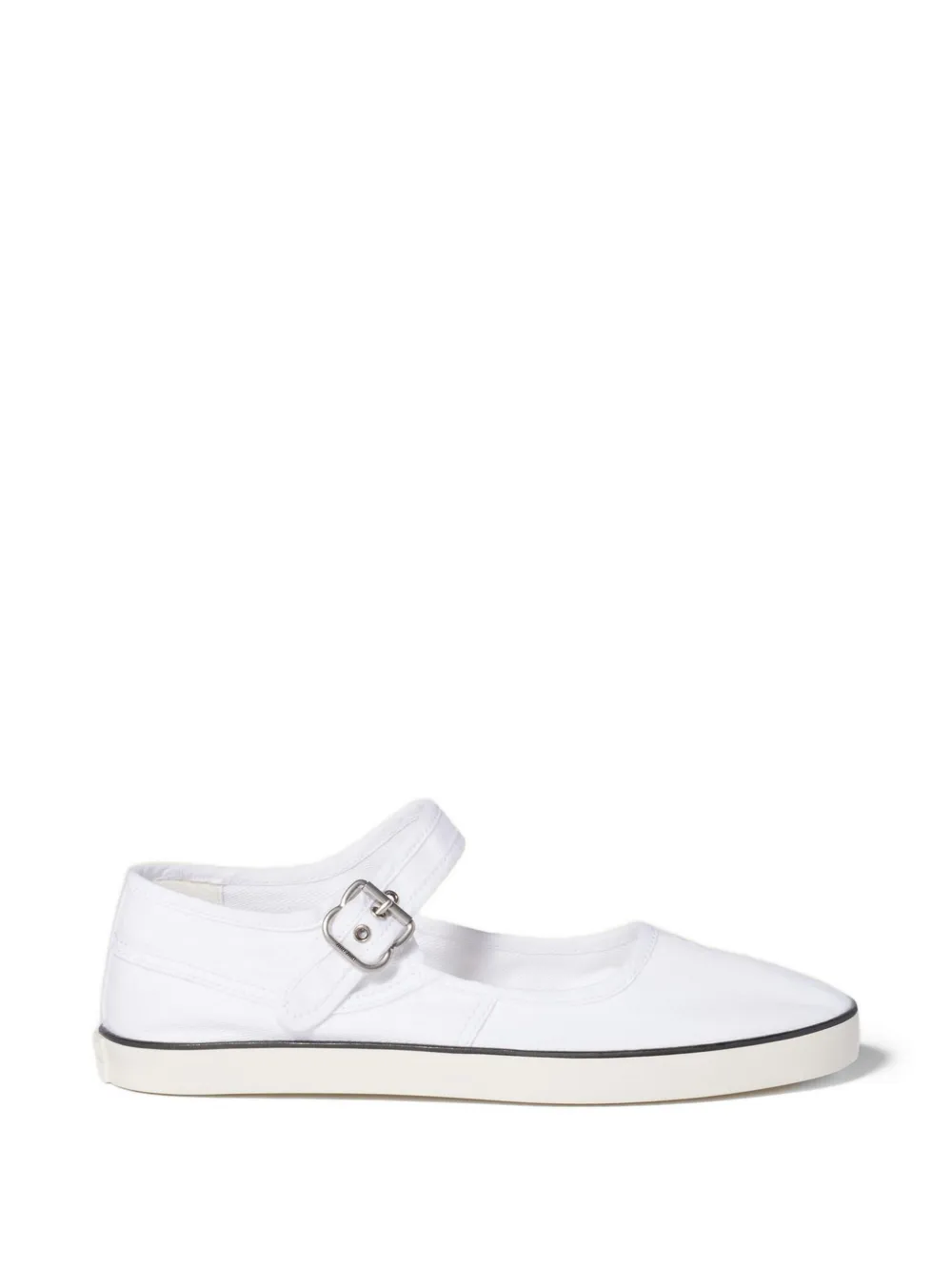 Miu Miu drill ballerinas - Bianco