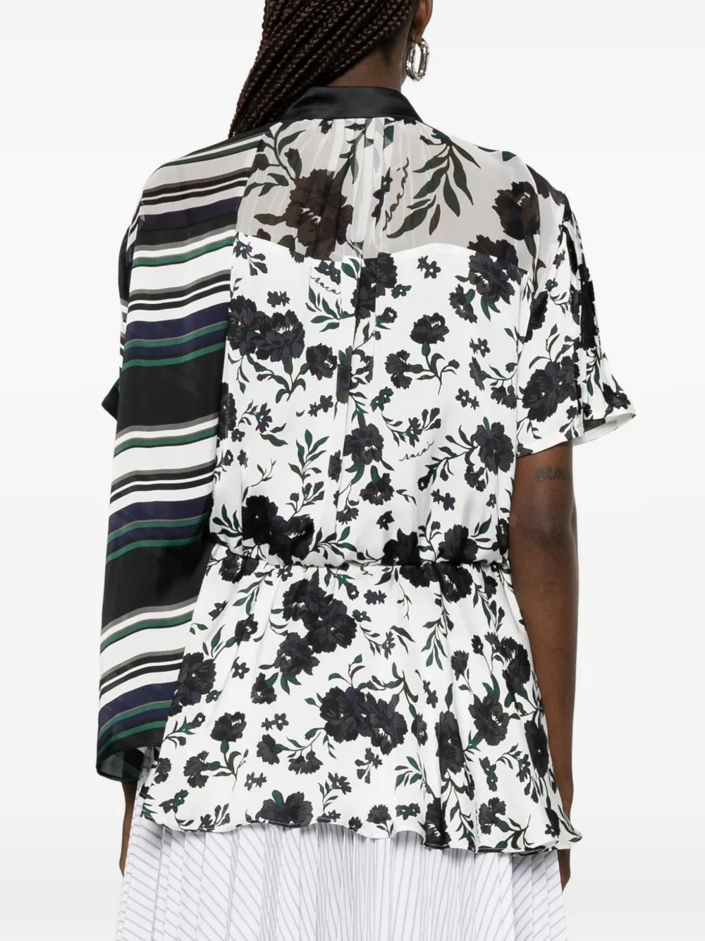sacai Blouse met korte mouwen Wit