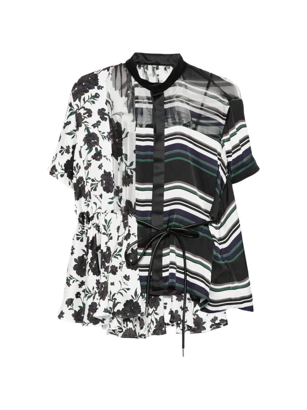 sacai short-sleeve blouse - Bianco