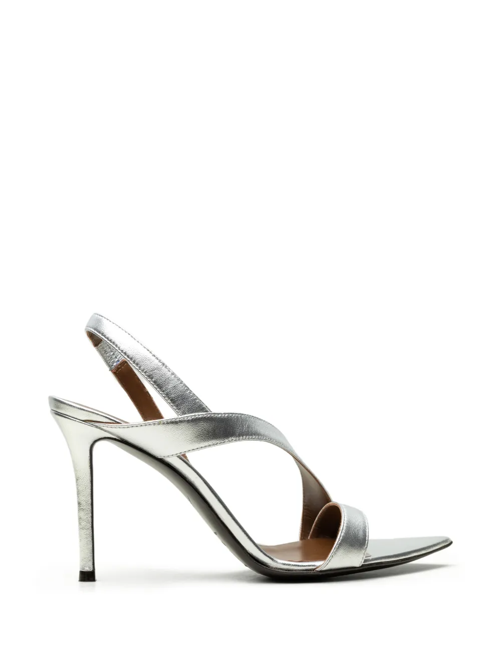 Giuseppe Zanotti Intriigo metallic-finish crossover-strap sandals - Argento