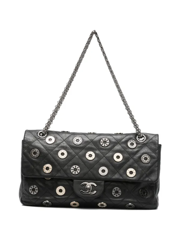 Chanel Pre-owned Medium Double-handle Shoulder Bag in Black