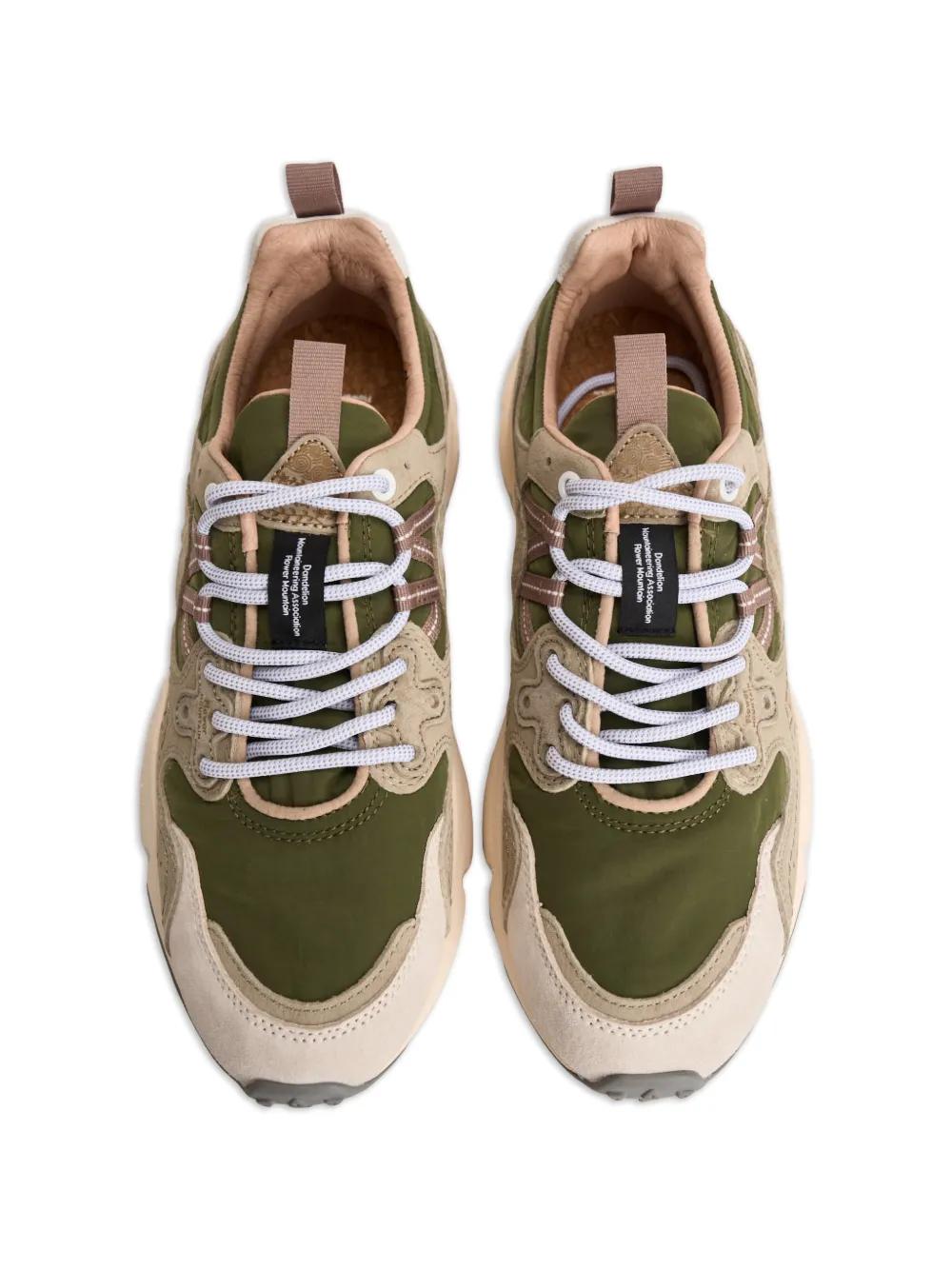 FLOWER MOUNTAIN Yamano 3 suède sneakers Groen