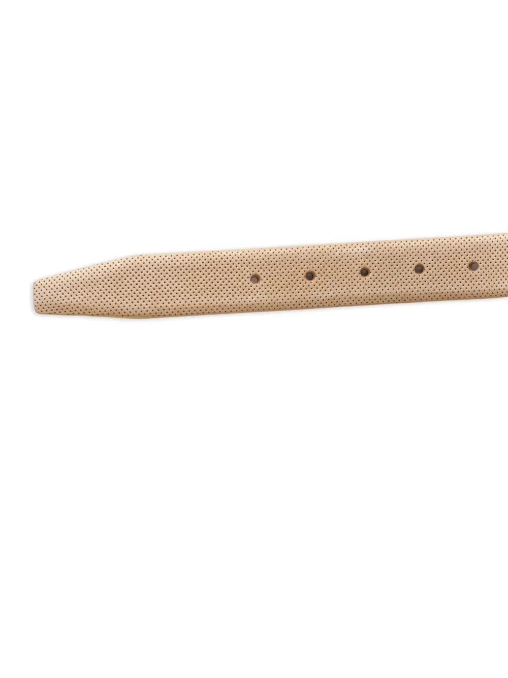 Brioni Geperforeerde gespriem Beige