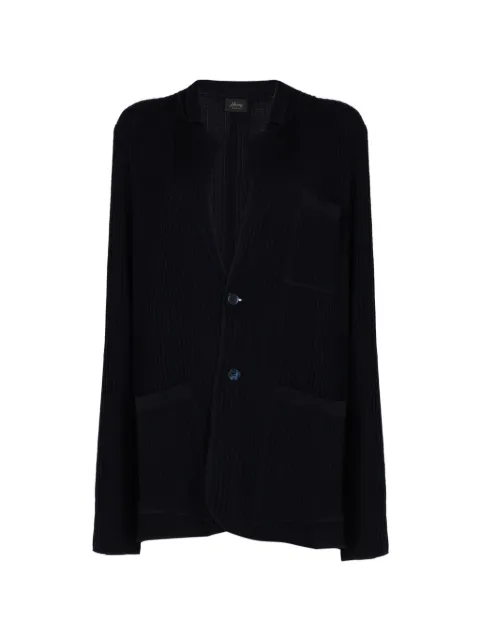 Brioni button ribbed jacket