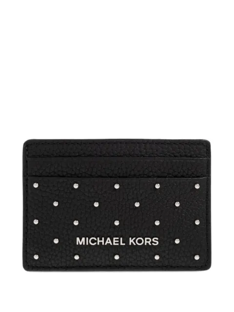 Michael Michael Kors Jet Set stud-embellished card holder