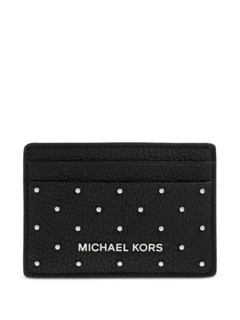 Michael Michael Kors Jet Set stud-embellished card holder