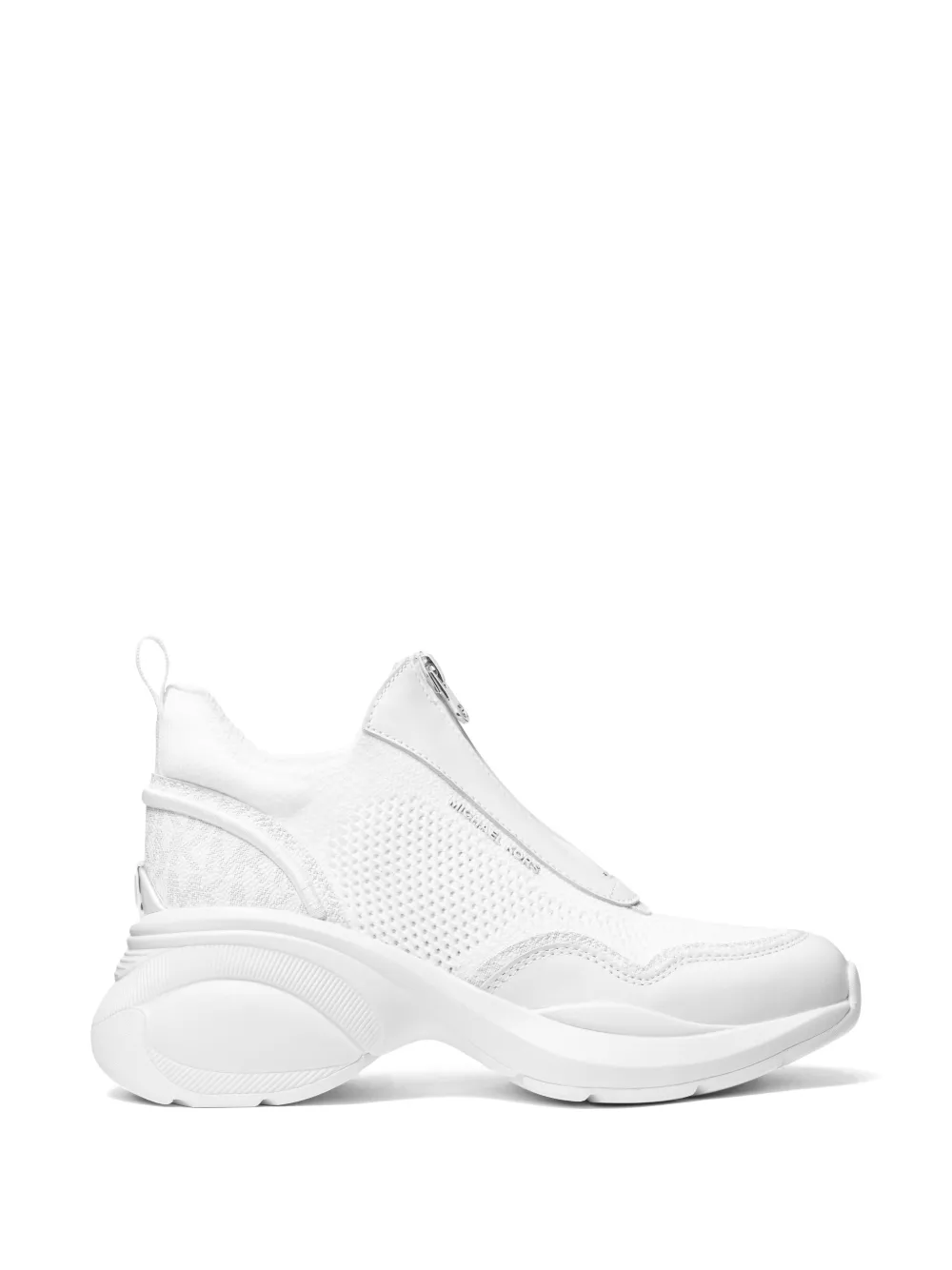 Michael Kors Zuma zip-up sneakers Wit