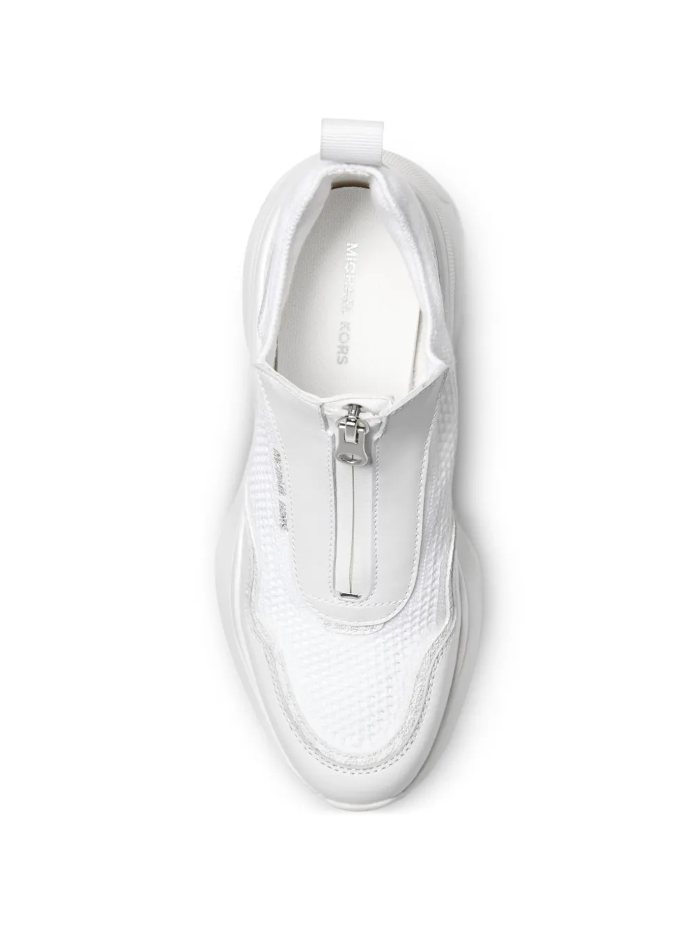 Michael Kors Zuma zip-up sneakers Wit