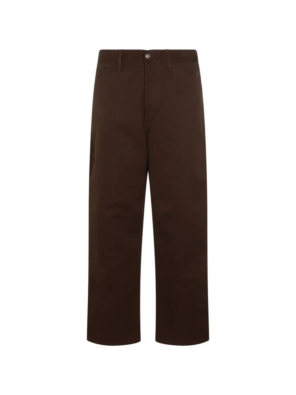 Carhartt WIP logo-patch trousers - Marrone