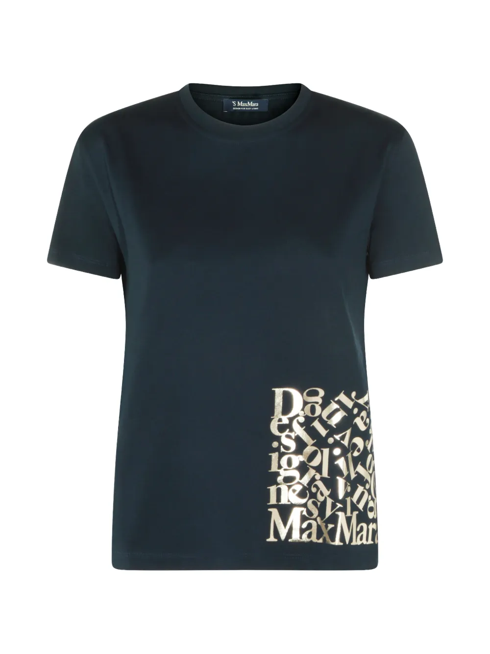 'S Max Mara graphic cotton T-shirt - Blu