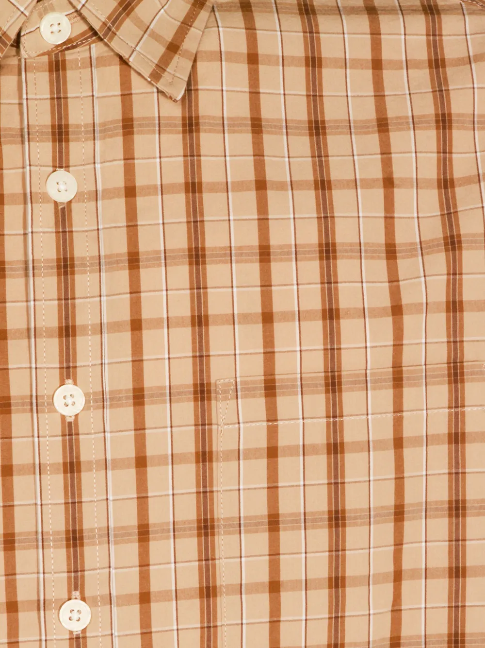  Nn07 Deon Checked-pattern Shirt - Neutrals 