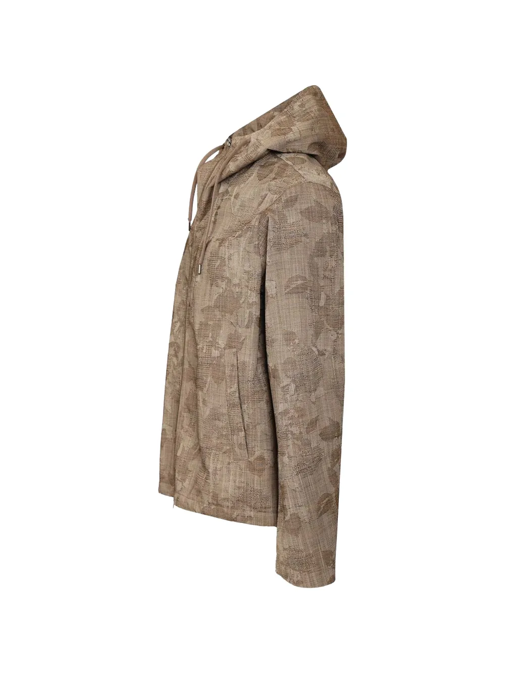  Herno Jacquard Hooded Jacket - Neutrals 