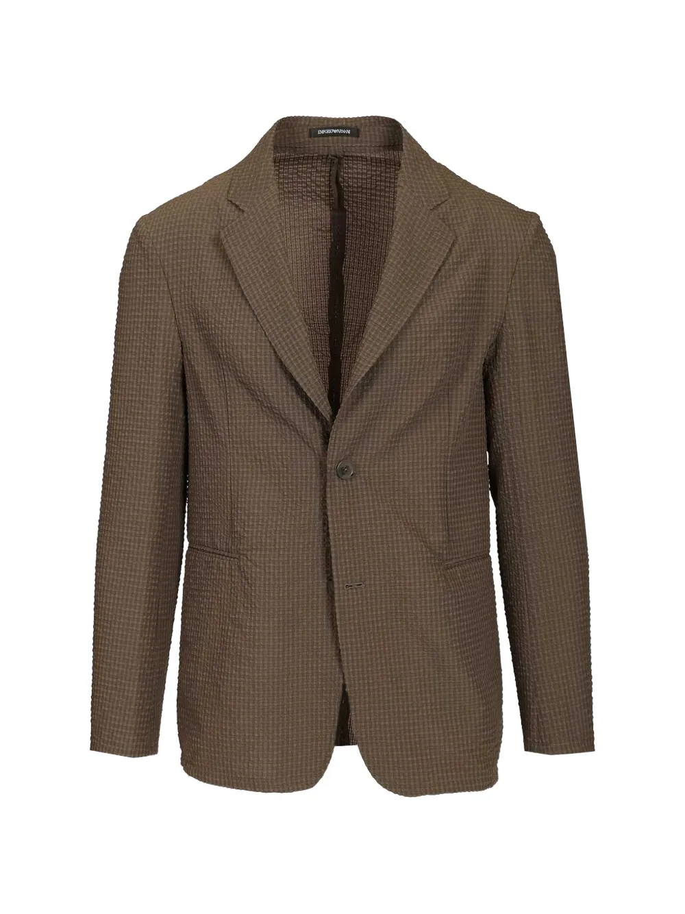 Emporio Armani button pattern blazer - Marrone