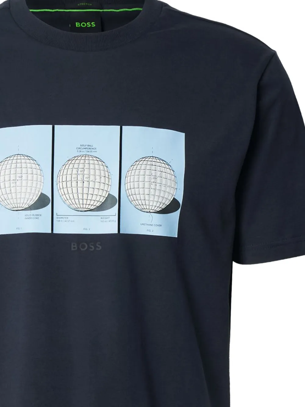 BOSS Terrace Photo T-shirt Blauw