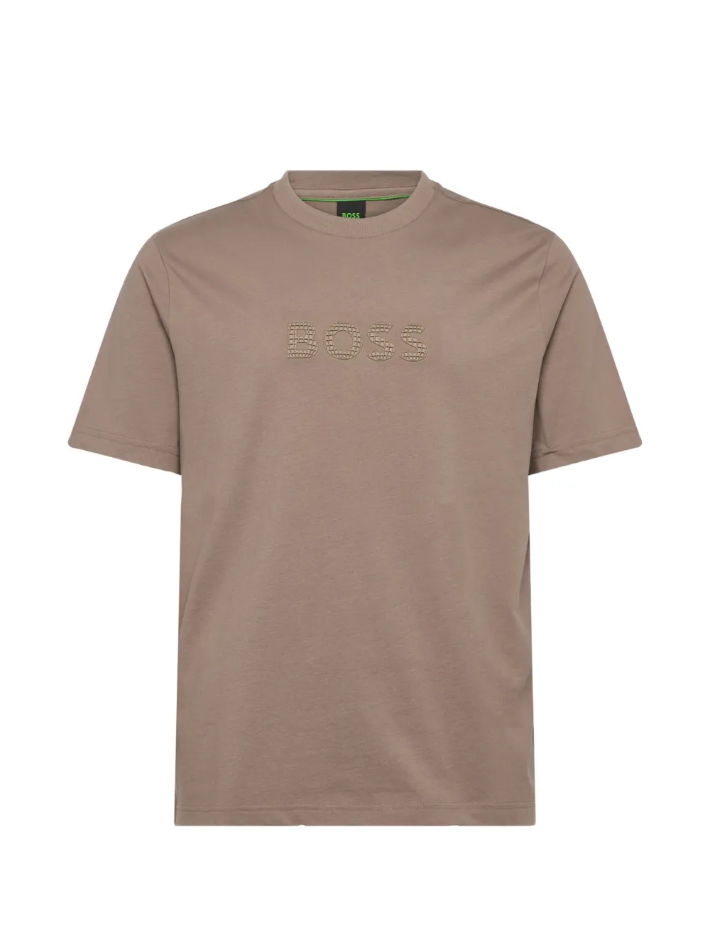 BOSS embossed short-sleeve T-shirt - Verde