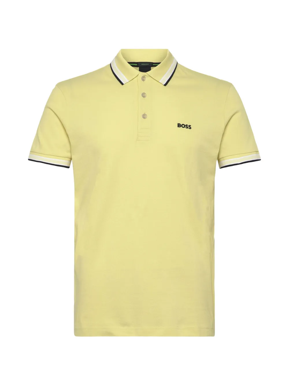 BOSS Paddy cotton-piqué polo shirt - Gelb
