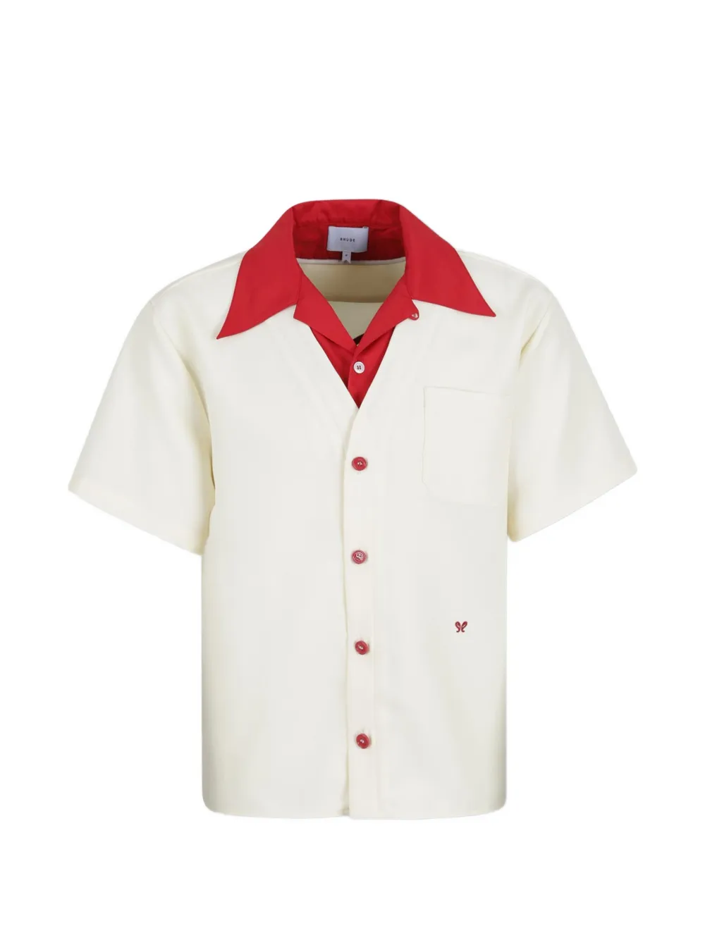 RHUDE Pocket Embroidered shirt - Toni neutri