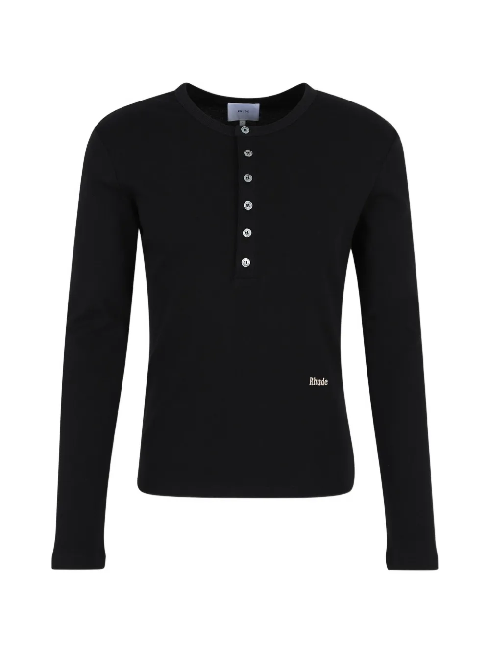 RHUDE button long-sleeve T-shirt - Nero