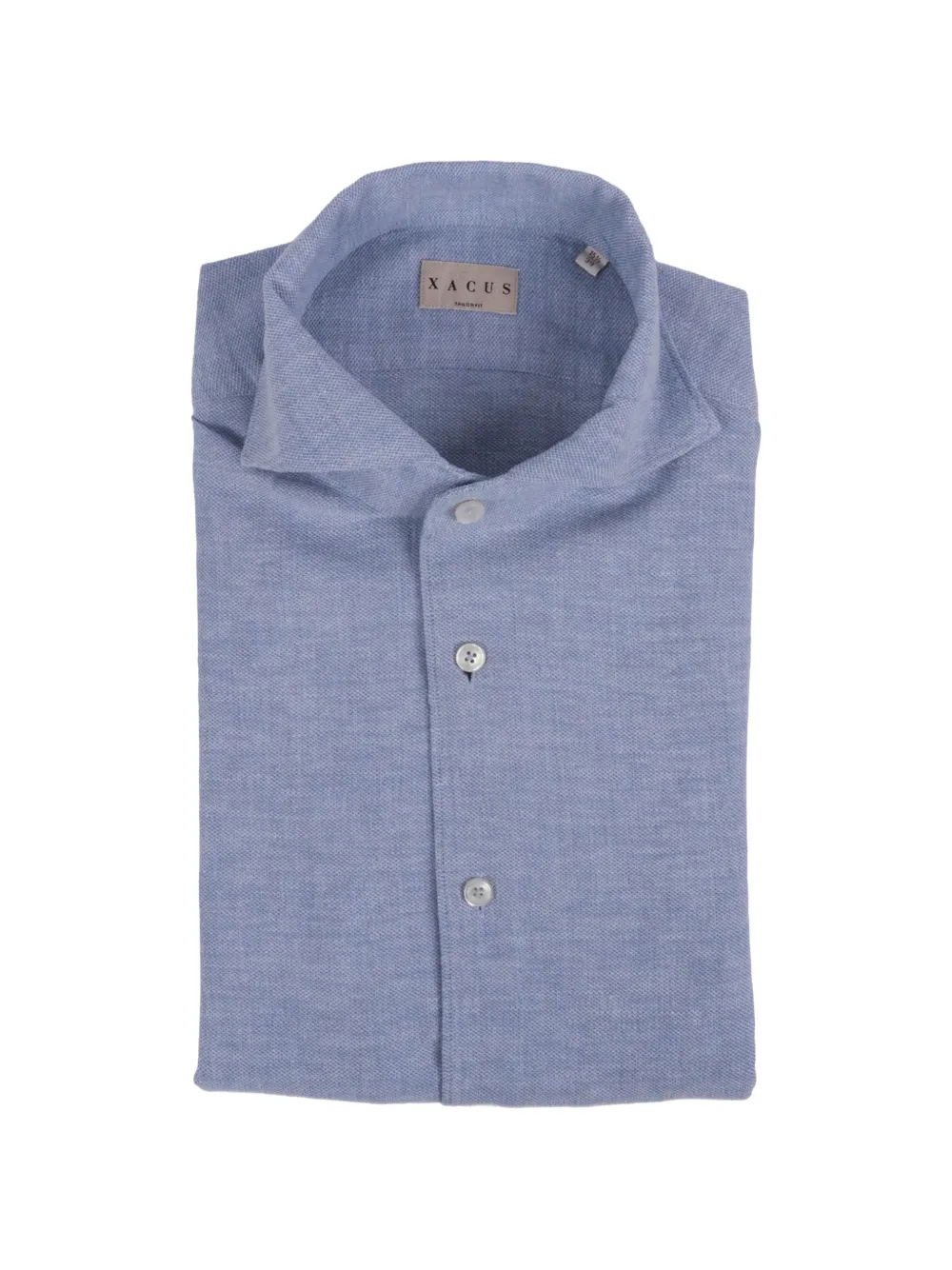 Xacus tailor-fit piqué shirt - Blu