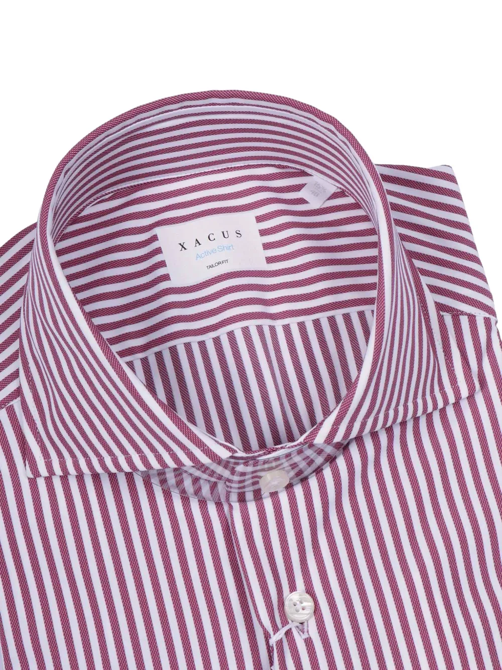 Xacus Active button-down gestreept overhemd Roze