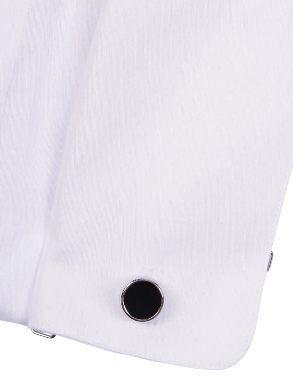 Xacus Button-down katoenen overhemd met manchetknoop Wit