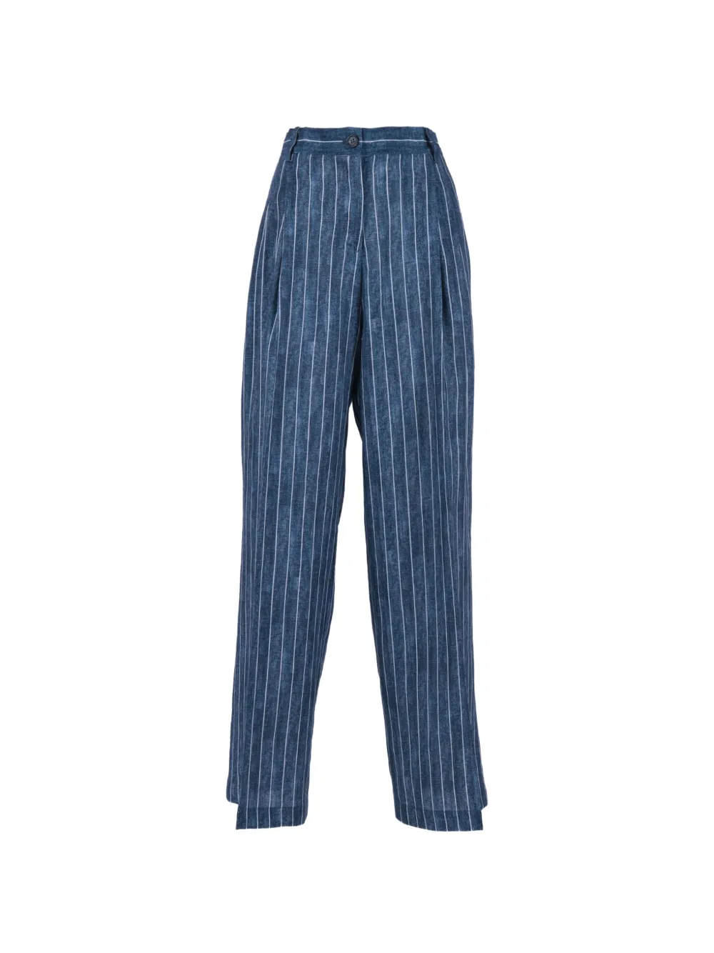 ERMANNO FIRENZE pinstripe-pattern pleated pants - Blue
