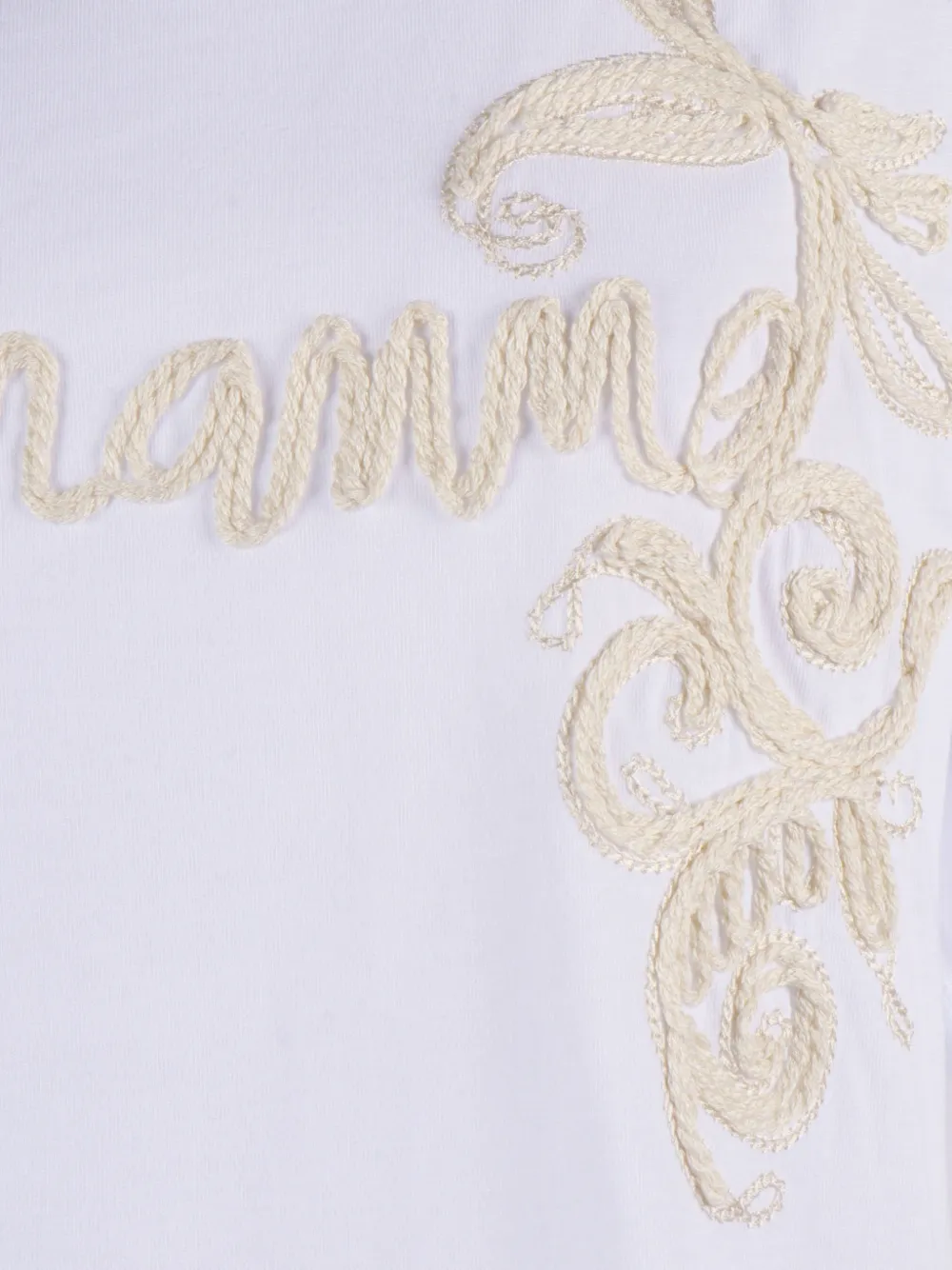 Ermanno Scervino T-shirt met geborduurd logo Wit